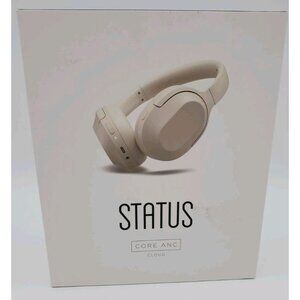 STATUS CORE ANC Wireless Headphones White NEW Rechargeable